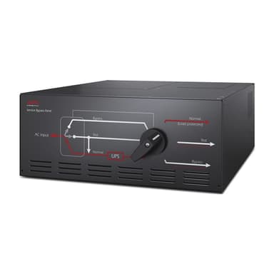 APC Service Bypass Panel, 230V, 125A, 2x hardwire input connectors, 8x IEC 60320 C19 outlets view 1