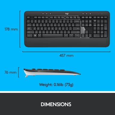 Logitech MK540 Advanced view 20