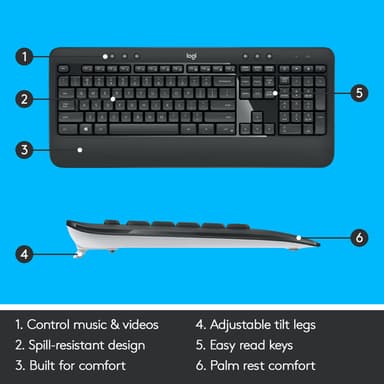 Logitech MK540 Advanced view 19