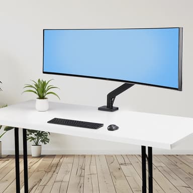 StarTech.com Monitor Desk Mount for up to 49in 32:9 Ultrawide Curved Screens, Mechanical Spring Arm, C-Clamp/Grommet, Tool-Less Adjustment, Max 44lb/20kg view 9