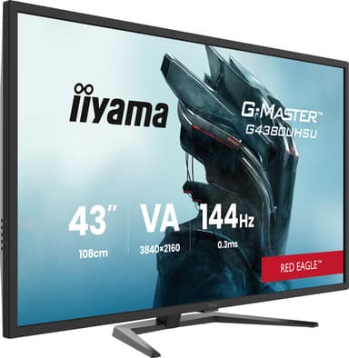iiyama G-MASTER G4380UHSU-B2 computer monitor 108 cm (42.5") 3840 x 2160 pixels 4K Ultra HD LED Black view 1