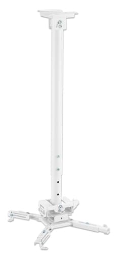 Manhattan Projector Mount, Ceiling, Universal, Full Motion, Height Range: 745 to 1145mm, Max 35kg, White, 360° rotation, +/-20° Tilt, and +/-8° Swivel, Lifetime Warranty view 3