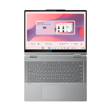 Lenovo Chrome 2in1 14IRU10 Intel Core 5 120U Chromebook 35.6 cm (14") Touchscreen WUXGA 8 GB LPDDR5-SDRAM 128 GB UFS Wi-Fi 6E (802.11ax) ChromeOS Grey English view 8