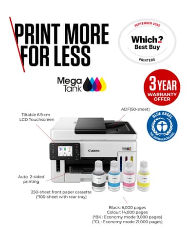 Canon MAXIFY GX6150 Inkjet A4 600 x 1200 DPI Wi-Fi view 2