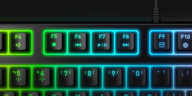 CHERRY XTRFY K4V2 RGB TKL keyboard Gaming USB QWERTY Spanish Black view 4
