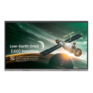 BenQ RE7503A interactive whiteboard 190.5 cm (75") 3840 x 2160 pixels Touchscreen Black view 1