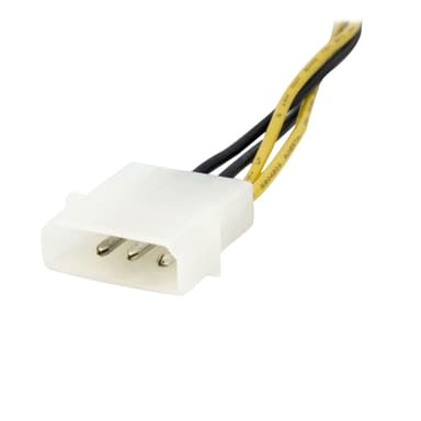StarTech.com 6in 4 Pin to 8 Pin EPS Power Adapter with LP4 - F/M view 3