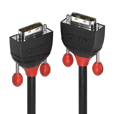 Lindy 3m DVI-D Single Link Cable, Black Line view 1