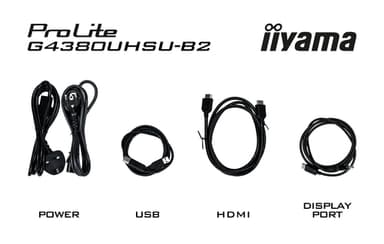 iiyama G-MASTER G4380UHSU-B2 computer monitor 108 cm (42.5") 3840 x 2160 pixels 4K Ultra HD LED Black view 9