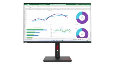 Lenovo ThinkVision T32h-30 computer monitor 80 cm (31.5") 2560 x 1440 pixels Quad HD LED Black view 3