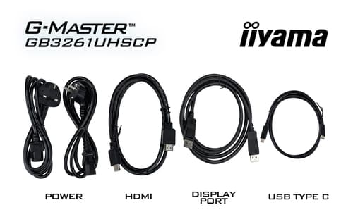 iiyama G-MASTER GB3261UHSCP-B1 computer monitor 80 cm (31.5") 3840 x 2160 pixels 4K Ultra HD LED Black