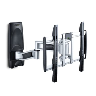StarTech.com Articulating TV Wall Mount, VESA Wall Mount, Supports 26 to 65 inch/99lb/Flat/Curved TVs, Retractable Low Profile Wall Mount TV Bracket, Adjustable Corner TV Wall Mount - TAA view 1