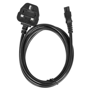 Manhattan Mains Power Cord/Cable, UK 3-pin plug to C5 Female (cloverleaf/triangular), 1.8m, 16A, Lead, Lifetime Warranty view 5
