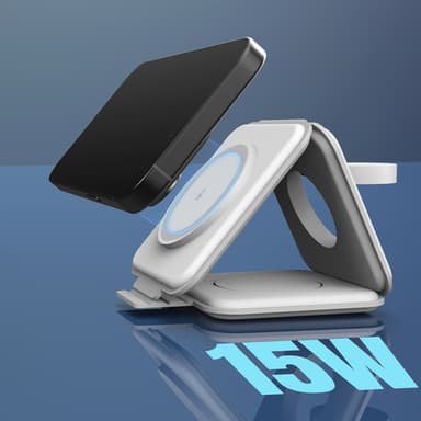 j5create Qi2 3-in-1 Magnetic Travel Wireless Charging Station view 7
