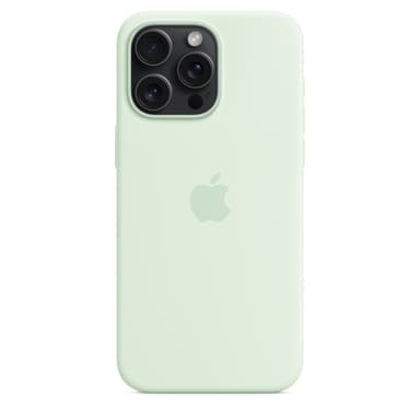 Apple iPhone 15 Pro Max Silicone Case with MagSafe - Soft Mint view 4