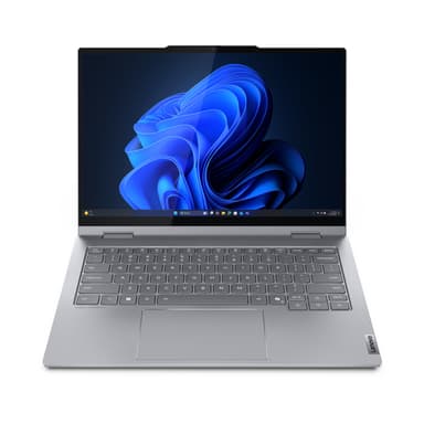 Lenovo ThinkBook 14 2-in-1 G5 IAU Intel Core Ultra 7 255U Hybrid (2-in-1) 35.6 cm (14") Touchscreen WUXGA 16 GB DDR5-SDRAM 512 GB SSD Wi-Fi 6E (802.11ax) Windows 11 Pro English Grey view 1