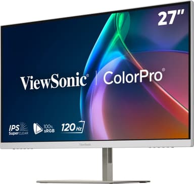 Viewsonic VP Series VP2766-2K-W computer monitor 68.6 cm (27") 2560 x 1440 pixels Quad HD LED White, Silver view 6