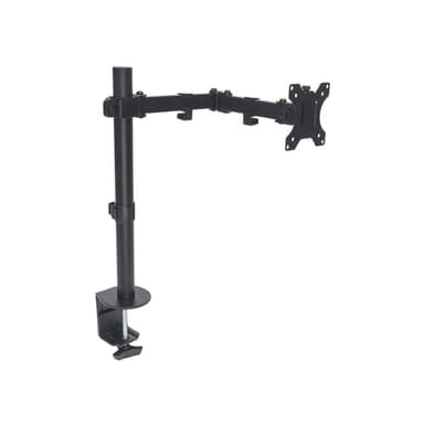Manhattan Desk Mount for TV & Monitors (Full Motion), For screens 13" to 27", Clamp fitting to desk, VESA compatibility: 75x75mm and 100x100mm - check the dimensions of the four mounting holes on back of screen to ensure it fits, Max 8kg, Bracket, Lifetime Warranty view 3
