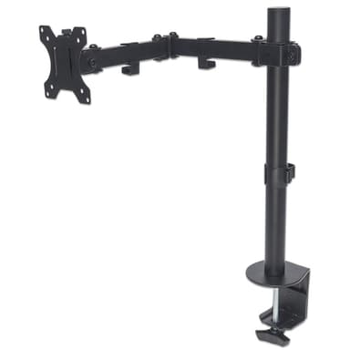 Manhattan Desk Mount for TV & Monitors (Full Motion), For screens 13" to 27", Clamp fitting to desk, VESA compatibility: 75x75mm and 100x100mm - check the dimensions of the four mounting holes on back of screen to ensure it fits, Max 8kg, Bracket, Lifetime Warranty view 1