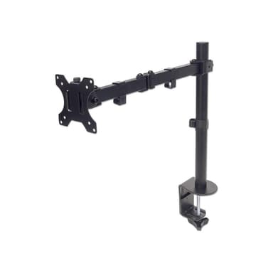 Manhattan Desk Mount for TV & Monitors (Full Motion), For screens 13" to 27", Clamp fitting to desk, VESA compatibility: 75x75mm and 100x100mm - check the dimensions of the four mounting holes on back of screen to ensure it fits, Max 8kg, Bracket, Lifetime Warranty view 2