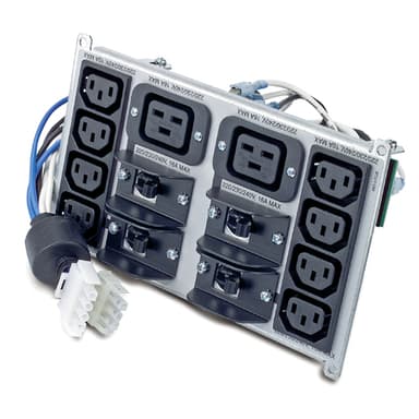 APC Symmetra RM 220-240V Backplate Kit w/(8) IEC320 C13 & (2) IEC320 C19 view 1