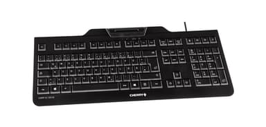 CHERRY KC 1000 SC keyboard Office USB QWERTY Spanish Black view 3