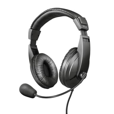 Trust 21661 headphones/headset Wired Head-band Calls/Music Black view 1