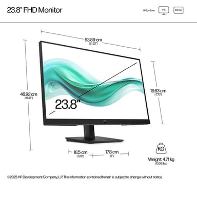 HP Series 3 Pro 23.8 inch FHD Monitor - 324ph view 5