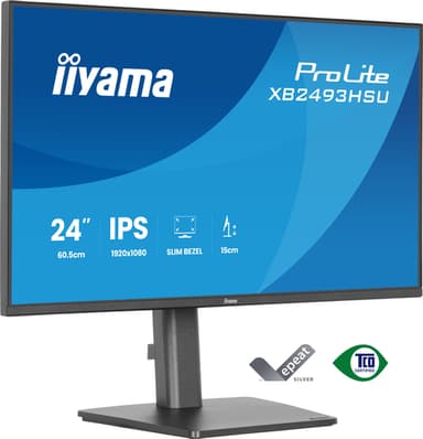 iiyama ProLite XB2493HSU-B1 computer monitor 60.5 cm (23.8") 1920 x 1080 pixels Full HD LED Black view 1