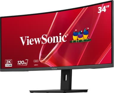 Viewsonic VA 34” UWQHD Curved Monitor with KVM Switch view 3