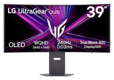 LG 39GX900A-B computer monitor 99.1 cm (39") 3440 x 1440 pixels Wide Quad HD OLED Black view 1