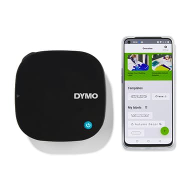 DYMO LetraTag 200B Bluetooth Label Maker | Compact Label Printer | Connects Through Bluetooth Wireless Technology to iOS and Android | Includes 1 White Paper Label Tape | Black view 8