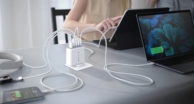 j5create JUP53100 100W GaN USB-C® 5-Port Charger view 7