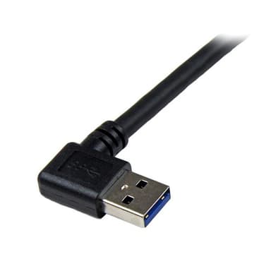 StarTech.com 1m Black SuperSpeed USB 3.0 (5Gbps) Cable - Right Angle A to B - M/M view 2