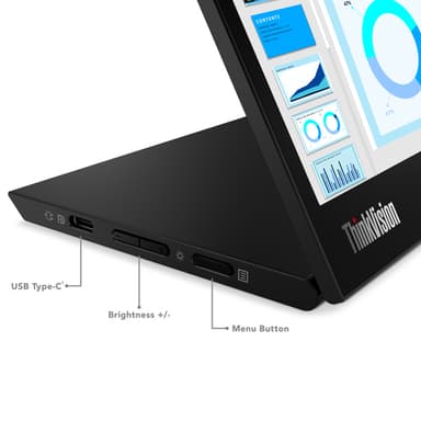 Lenovo ThinkVision M14d computer monitor 35.6 cm (14") 2240 x 1400 pixels 2.2K LED Black view 10