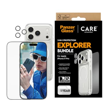 PanzerGlass ® | CARE by ® 3-in-1 Flagship Explorer Bundle iPhone 17 Pro Clear screen protector Apple 1 pc(s) view 3