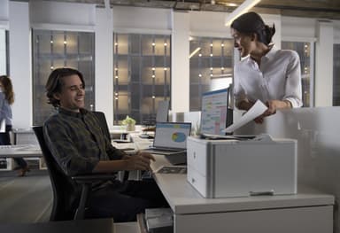HP LaserJet Enterprise M406dn view 3