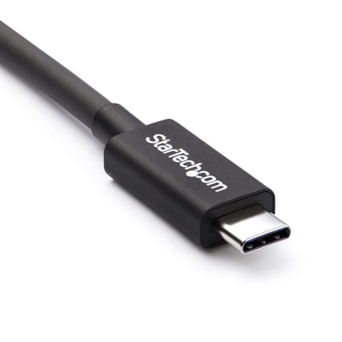 StarTech.com 2m (6.6ft) Thunderbolt 3 Cable, 20Gbps, 100W PD, 4K, Thunderbolt Certified, Compatible with Thunderbolt 4/USB 3.2/DisplayPort