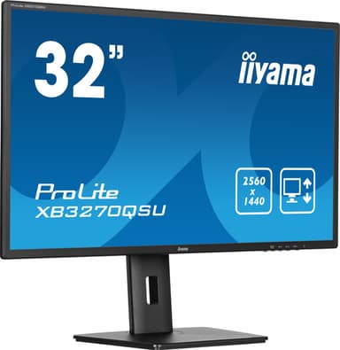 iiyama ProLite XB3270QSU-B1 computer monitor 80 cm (31.5") 2560 x 1440 pixels Quad HD LED Black view 1