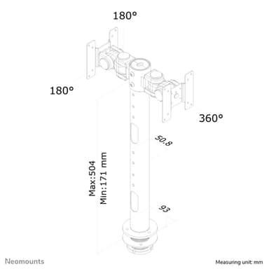 Neomounts FPMA-D050DBLACK Monitor arm 10-30" view 7