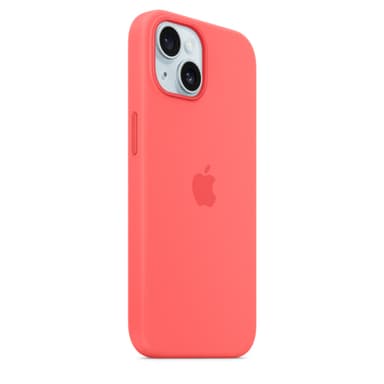 Apple iPhone 15 Silicone Case with MagSafe - Guava view 6