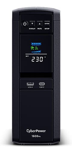 CyberPower CP1600EPFCLCD-UK uninterruptible power supply (UPS) Line-Interactive 1.6 kVA 1000 W 6 AC outlet(s) view 3