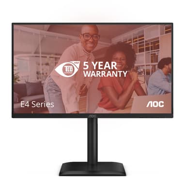 AOC E4 24E4CV computer monitor 60.5 cm (23.8") 1920 x 1080 pixels Full HD LED Black view 1