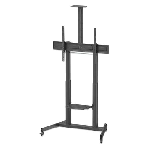 Manhattan Trolley Mount Stand for TV & Monitors (crank handle height adjust), For screens: 37" to 120",VESA compatibility:all between 200x200 to 1000x600mm -check the dimensions of the four mounting holes on back of screen to ensure it fits,Max 120kg,1180 to 1630mm