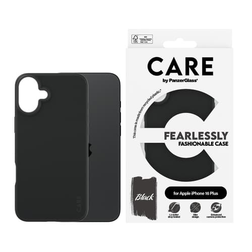 PanzerGlass CARE™ by ® Case Black iPhone 16 Plus