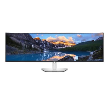 DELL UltraSharp U4924DW computer monitor 124.5 cm (49") 5120 x 1440 pixels 5K Ultra HD LCD Black, Silver view 1