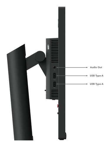 Lenovo ThinkVision T24i-30 computer monitor 60.5 cm (23.8") 1920 x 1080 pixels Full HD LED Black view 13