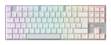 CHERRY MX 8.2 Pro TMR Wireless keyboard Gaming USB + RF Wireless + Bluetooth QWERTY UK English Silver, White view 1