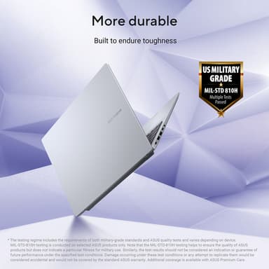 ASUS Vivobook 16 X1607QA-MB005W Copilot+ PC Snapdragon X1-26-100 Laptop 40.6 cm (16") WUXGA 16 GB LPDDR5x-SDRAM 512 GB SSD Wi-Fi 6E (802.11ax) Windows 11 Home UK English Blue view 10