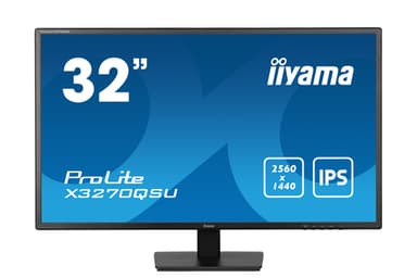 iiyama ProLite X3270QSU-B1 computer monitor 80 cm (31.5") 2560 x 1440 pixels Wide Quad HD LED Black view 2